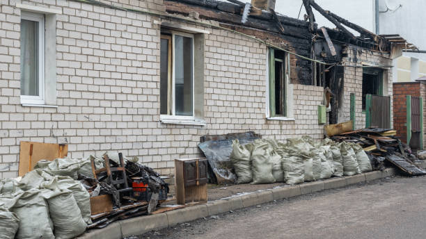 Professional Fire Damage Restoration technician working in Occoquan, VA